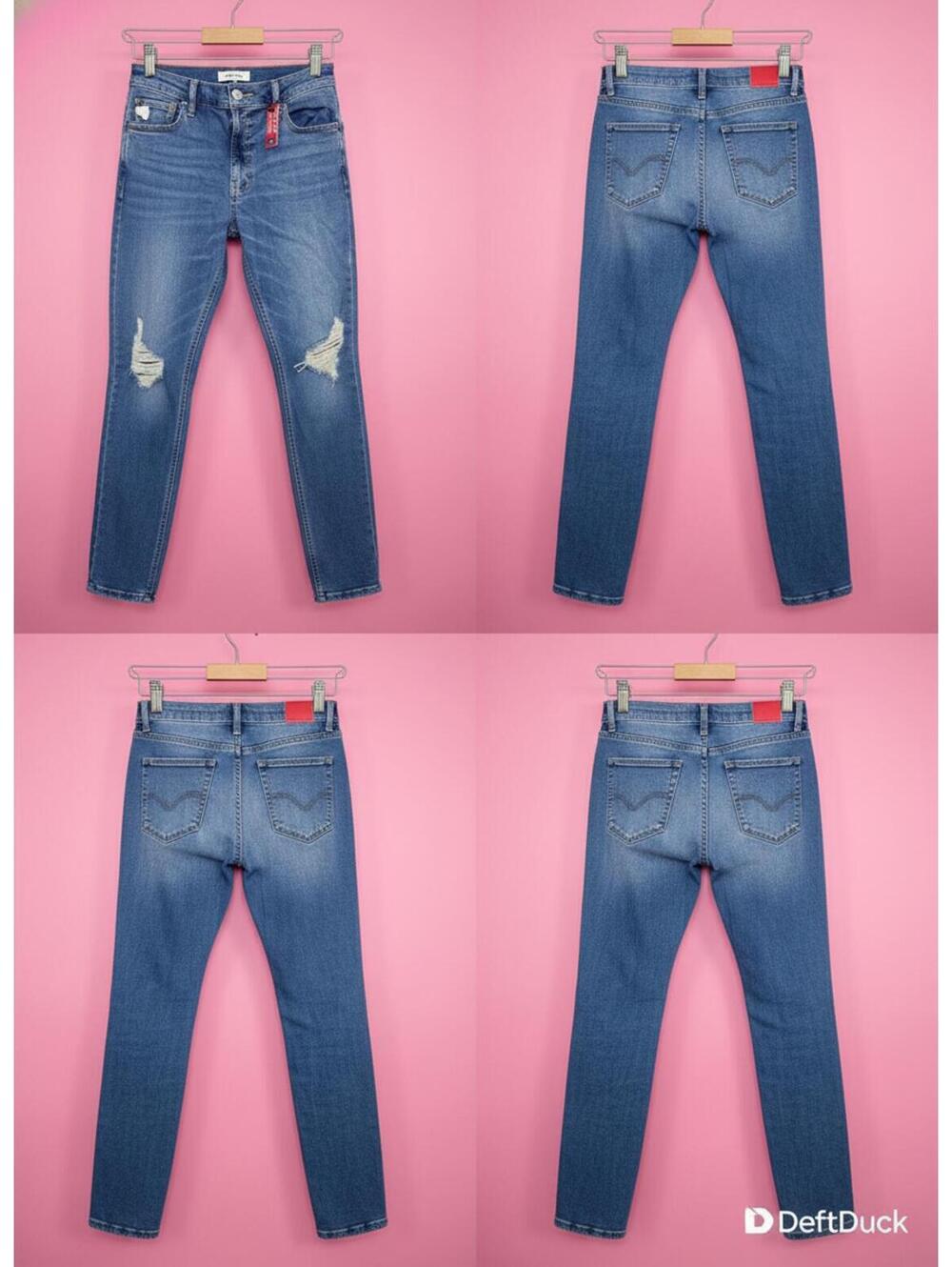 Original Use Trendy Distressed Blue Jeans - Perfectly Imperfect!